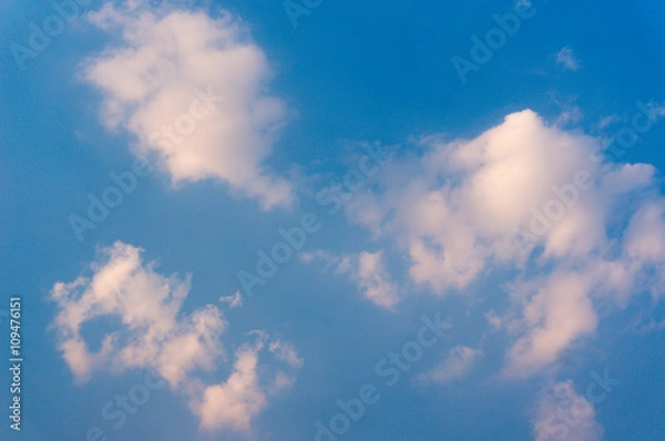 Obraz blue sky and white cloud