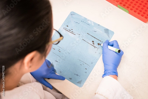 Obraz researcher working on gel results