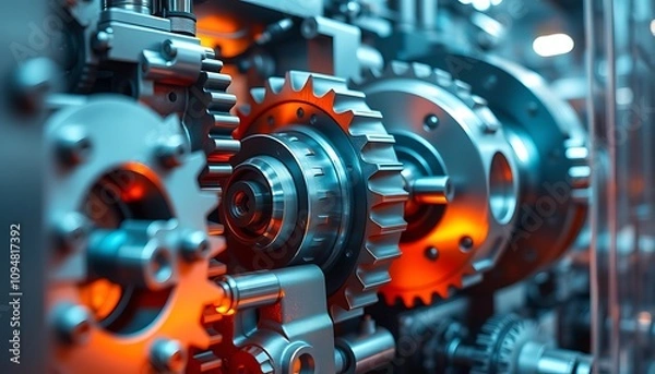 Fototapeta Innovative Manufacturing Solutions: 3D Printing Complex Mechanical Components