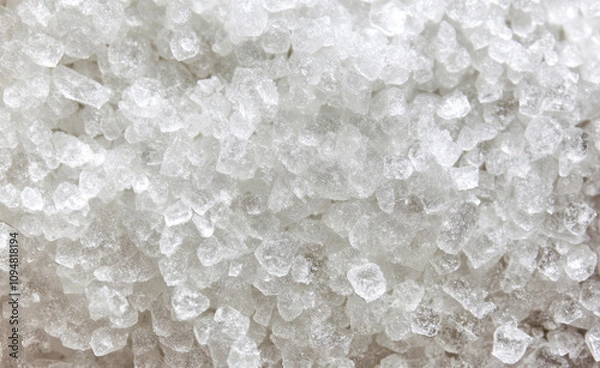 Fototapeta White Sugar Crystal Texture Close-Up