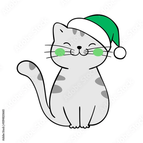 Obraz Cat sticker design 