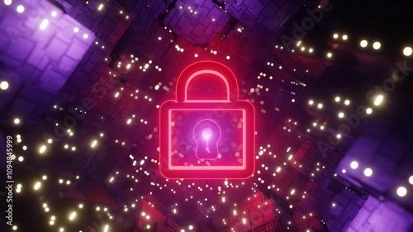 Fototapeta サイバーセキュリティーやサイバー攻撃を彷彿させるイメージ