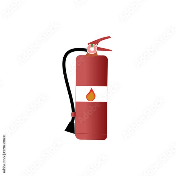 Obraz fire extinguisher vector illustration