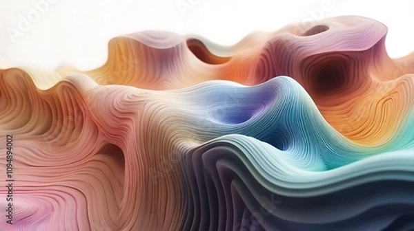 Obraz 4K Abstract wallpaper colorful design, shapes and textures, colored background, teal and orange colores.