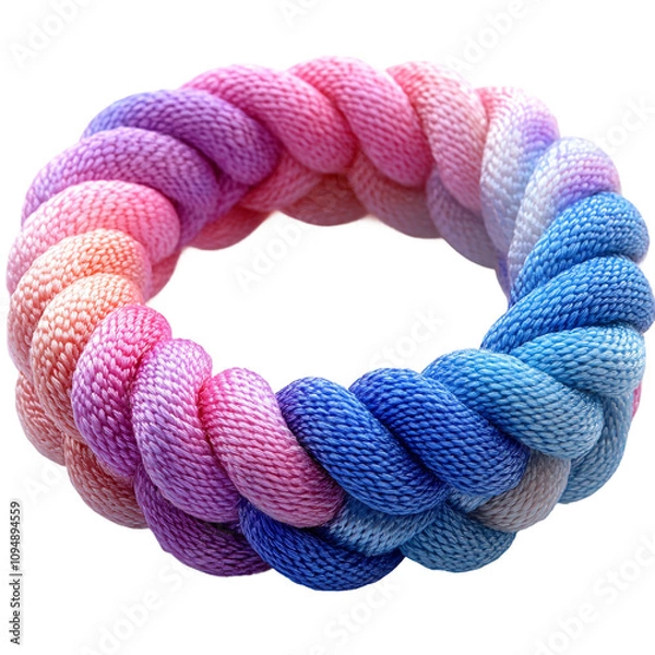 Fototapeta Magnificent Crafting snow bracelets isolated on transparent background
