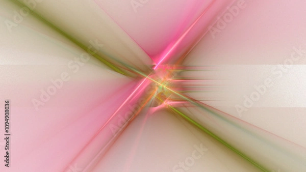 Obraz Sfondo chiaro con linee colorate rosa e verde
