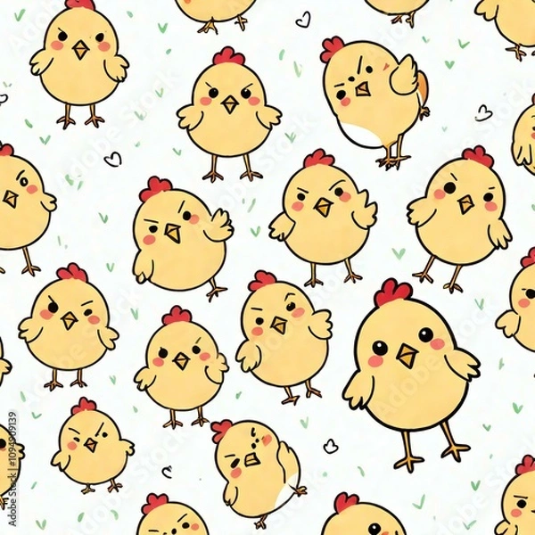 Obraz ひよこの背景