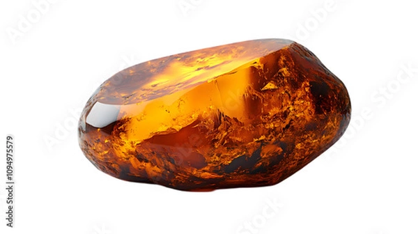 Obraz Amber Gemstone 3D Render