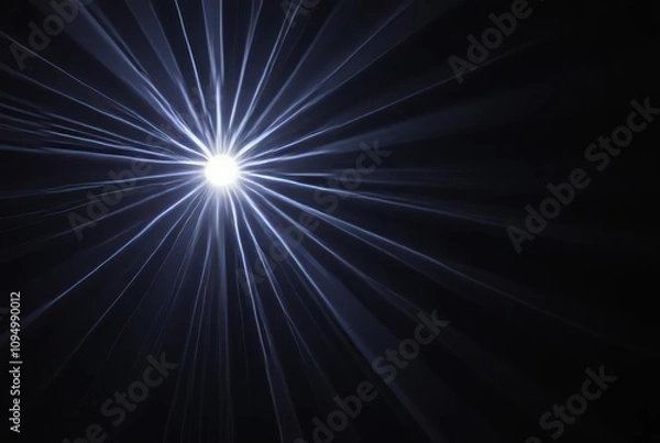 Obraz Strobe Light Rays Rapidly flashing beams of strobe light