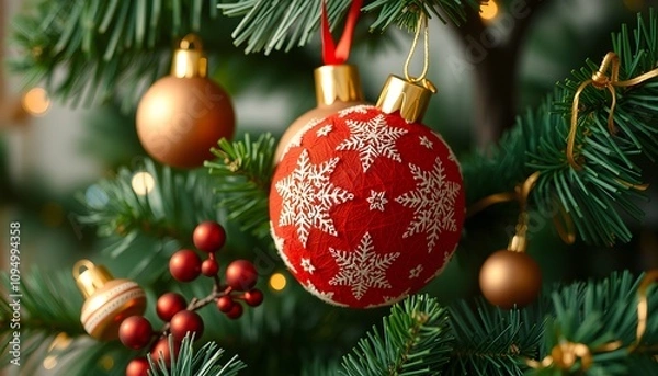 Obraz Cute christmas tree decoration