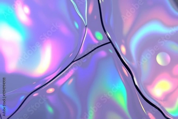 Obraz Dichroic Glass Abstract Iridescent colors shifting with viewing