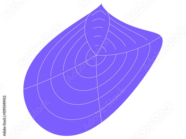 Fototapeta abstract purple color geometric polar grid circle shape 