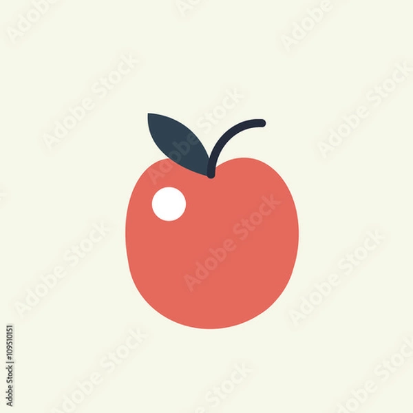 Obraz An apple a day; beige background