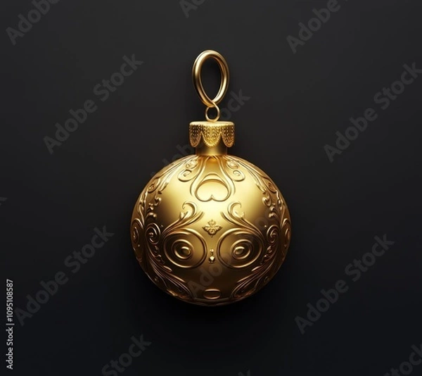 Obraz Elegant gold ornament display creative studio decorative art minimalist setting close-up view luxury design inspiration