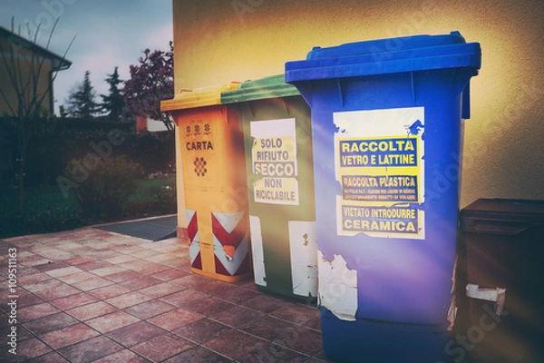 Obraz Raccolta differenziata dei rifiuti