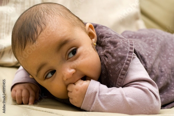 Obraz baby on her front