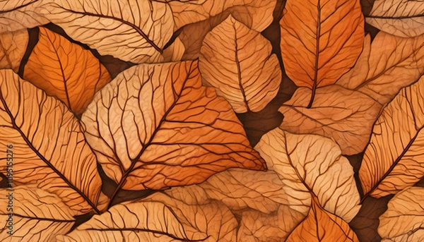 Obraz Subtle Autumn Leaf Veins