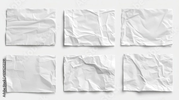 Obraz crumpled white paper