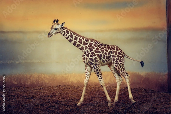Obraz Young giraffe
