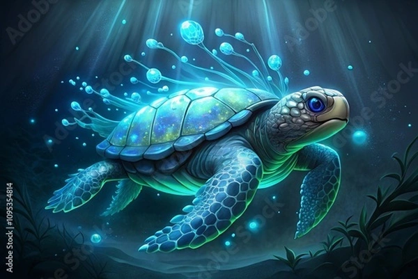 Obraz green sea turtle, generative ai, ai generated