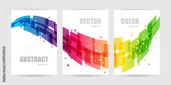 Fototapeta Abstract technology, set business background