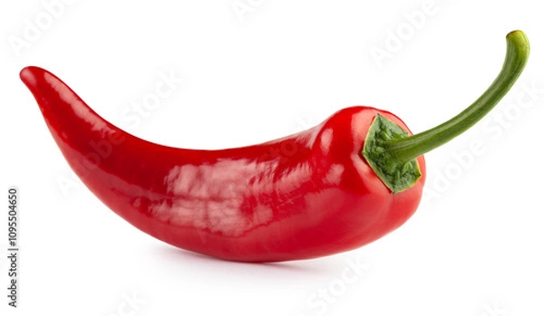 Obraz Red jalapeno pepper without background