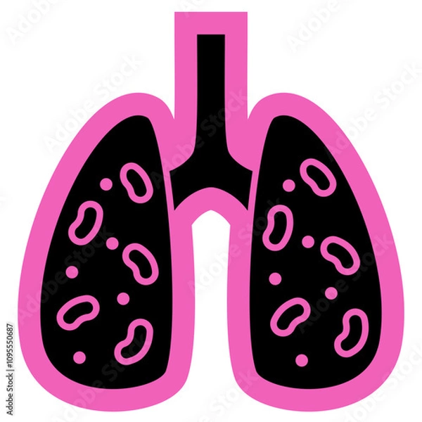 Obraz Lung Infection Icon