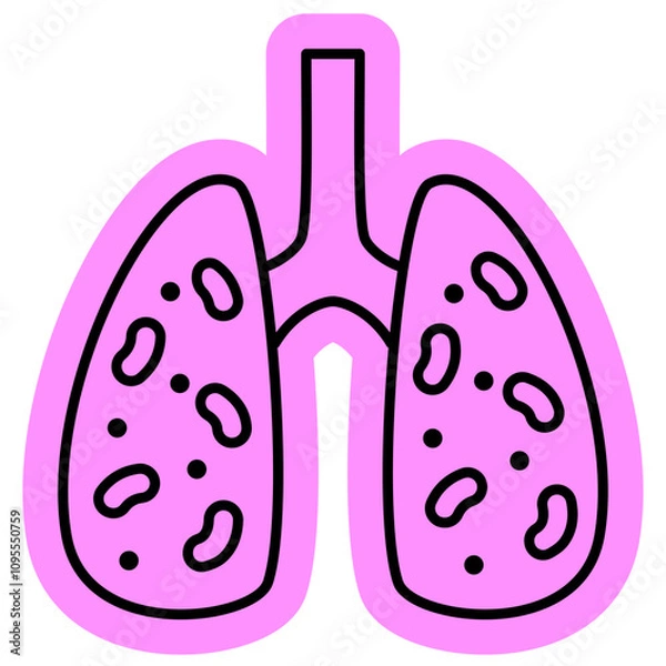 Obraz Lung Infection Icon