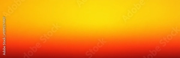 Fototapeta Yellow to Orange Gradient Background Smooth Texture Warm Color Design Template