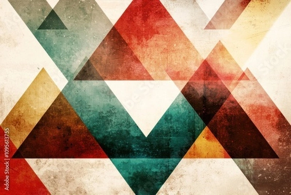 Fototapeta Dynamic geometric patterns abstract art graphic design colorful composition artistic perspective visual creativity