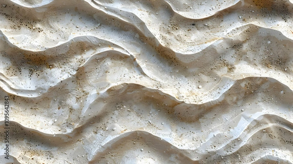 Fototapeta Beige Wavy 3D Abstract Background Texture