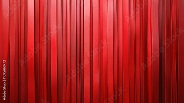 Fototapeta Vibrant Red Vertical Stripes Creating Dramatic Texture