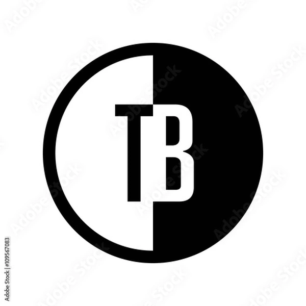 Obraz INITIAL CIRCLE HALF LOGO TB