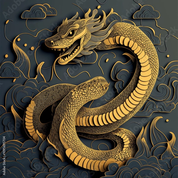 Obraz Chinese New Year 2025 Year of Snake