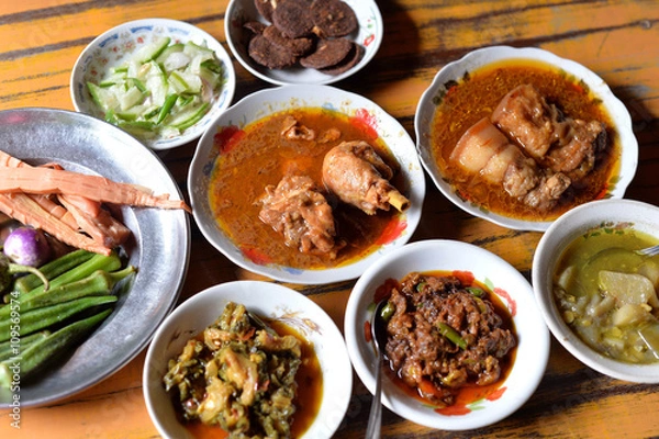 Obraz Myanmar Food Set