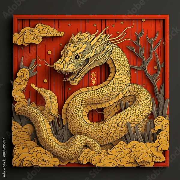 Obraz Chinese New Year 2025 Year of Snake