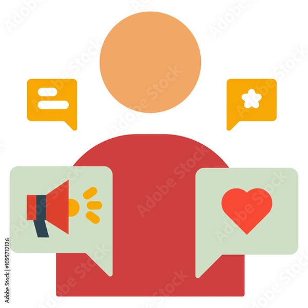 Obraz Influencer Icon