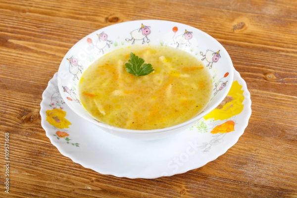 Fototapeta Chicken soup