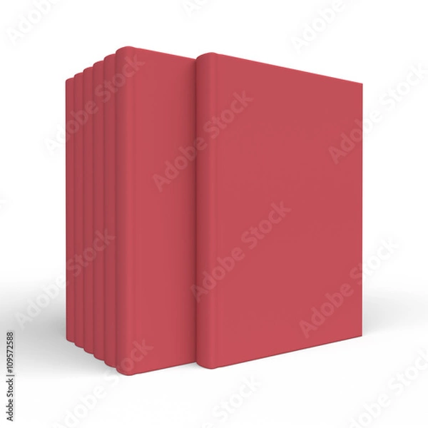 Fototapeta Set of mock up book on clean background.