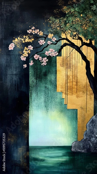Fototapeta Minimalistic. Surreal. Whimsy: abstract concepts charm. Whimsical elements transform something magical.