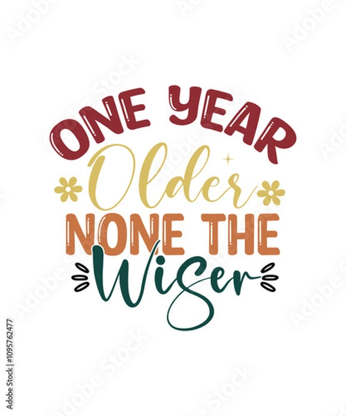 Fototapeta Happy New Year SVG Bundle 2025, Happy New Year SVG Design, Happy New Year t-shirt design 