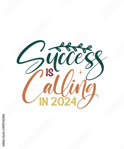 Fototapeta Happy New Year SVG Bundle 2025, Happy New Year SVG Design, Happy New Year t-shirt design 