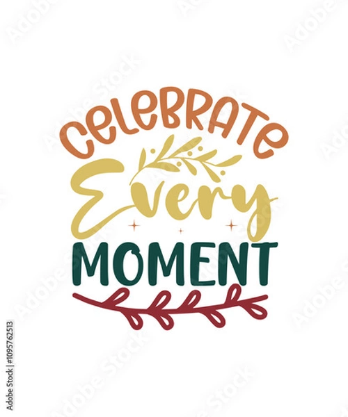Fototapeta Happy New Year SVG Bundle 2025, Happy New Year SVG Design, Happy New Year t-shirt design 