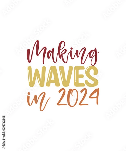 Fototapeta Happy New Year SVG Bundle 2025, Happy New Year SVG Design, Happy New Year t-shirt design 