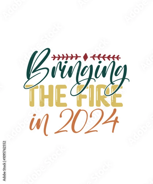 Fototapeta Happy New Year SVG Bundle 2025, Happy New Year SVG Design, Happy New Year t-shirt design 
