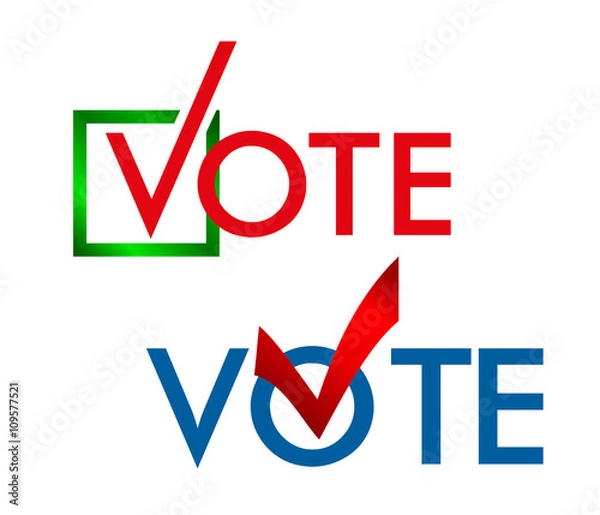 Obraz Voting Symbols vector template