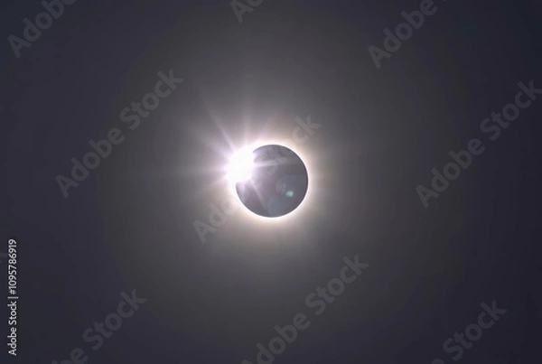 Fototapeta Summer Solstice Solar Eclipse A solar eclipse coinciding with th