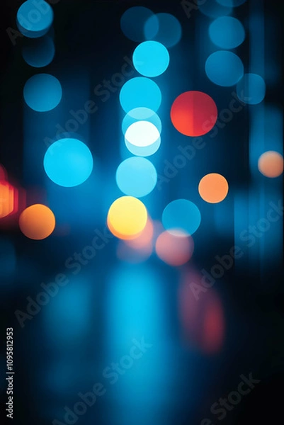 Obraz Abstract Blurred Night Lights Background Image