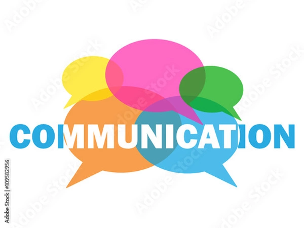 Fototapeta COMMUNICATION Multicoloured Speech Bubble Icon