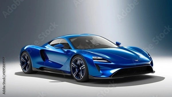 Obraz Dynamic and Realistic Car Render in 3D